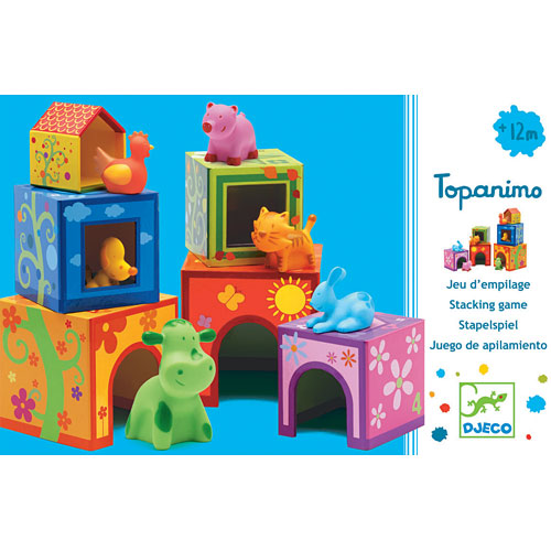 Topanifarm Nest and Stack Blocks + Animals