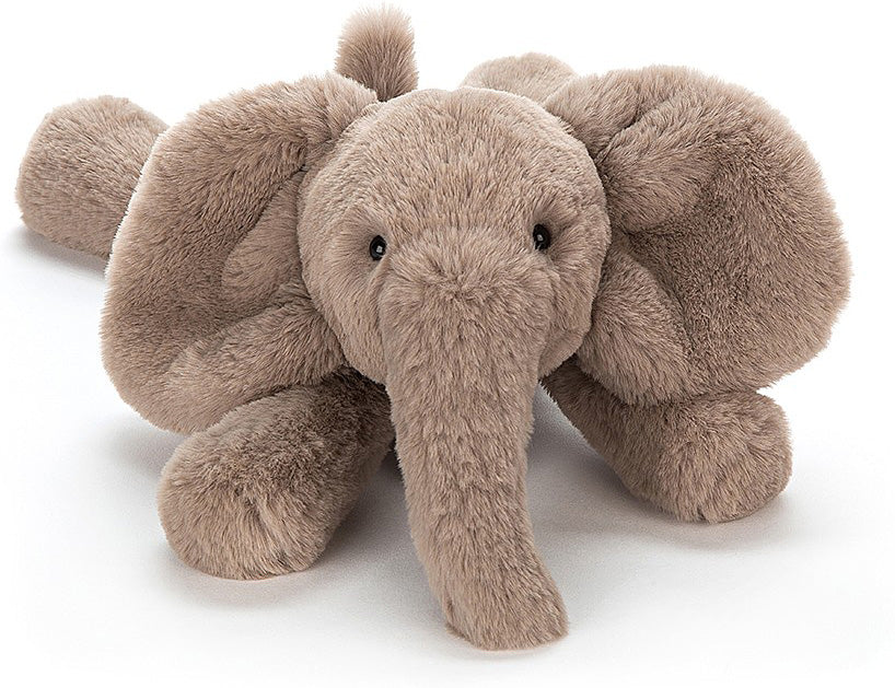 Plush Smudge Elephant Medium toy on a white background