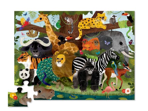 Jungle Friends Floor Puzzle