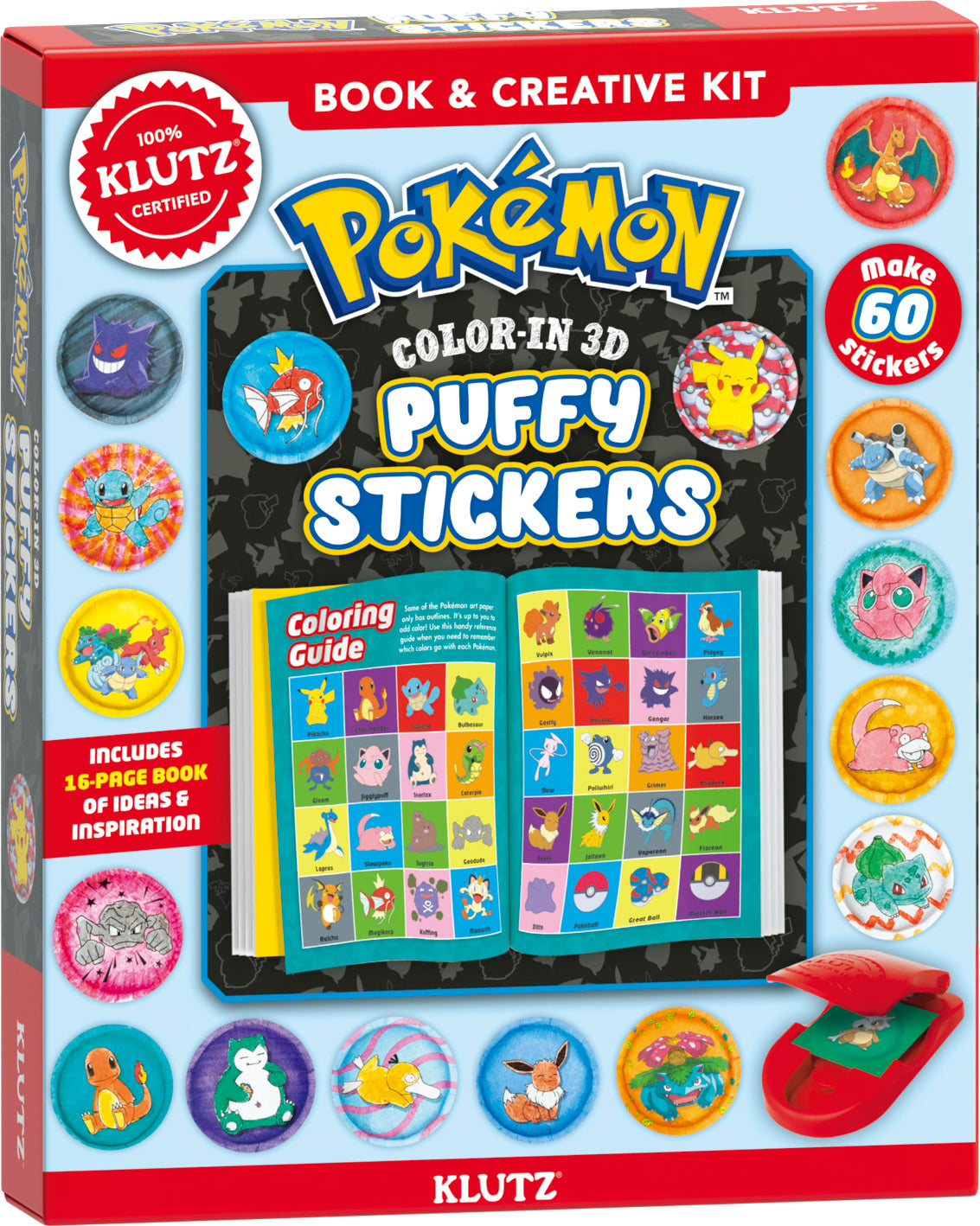 Klutz: Pokemon Color-In 3D Puffy Stickers