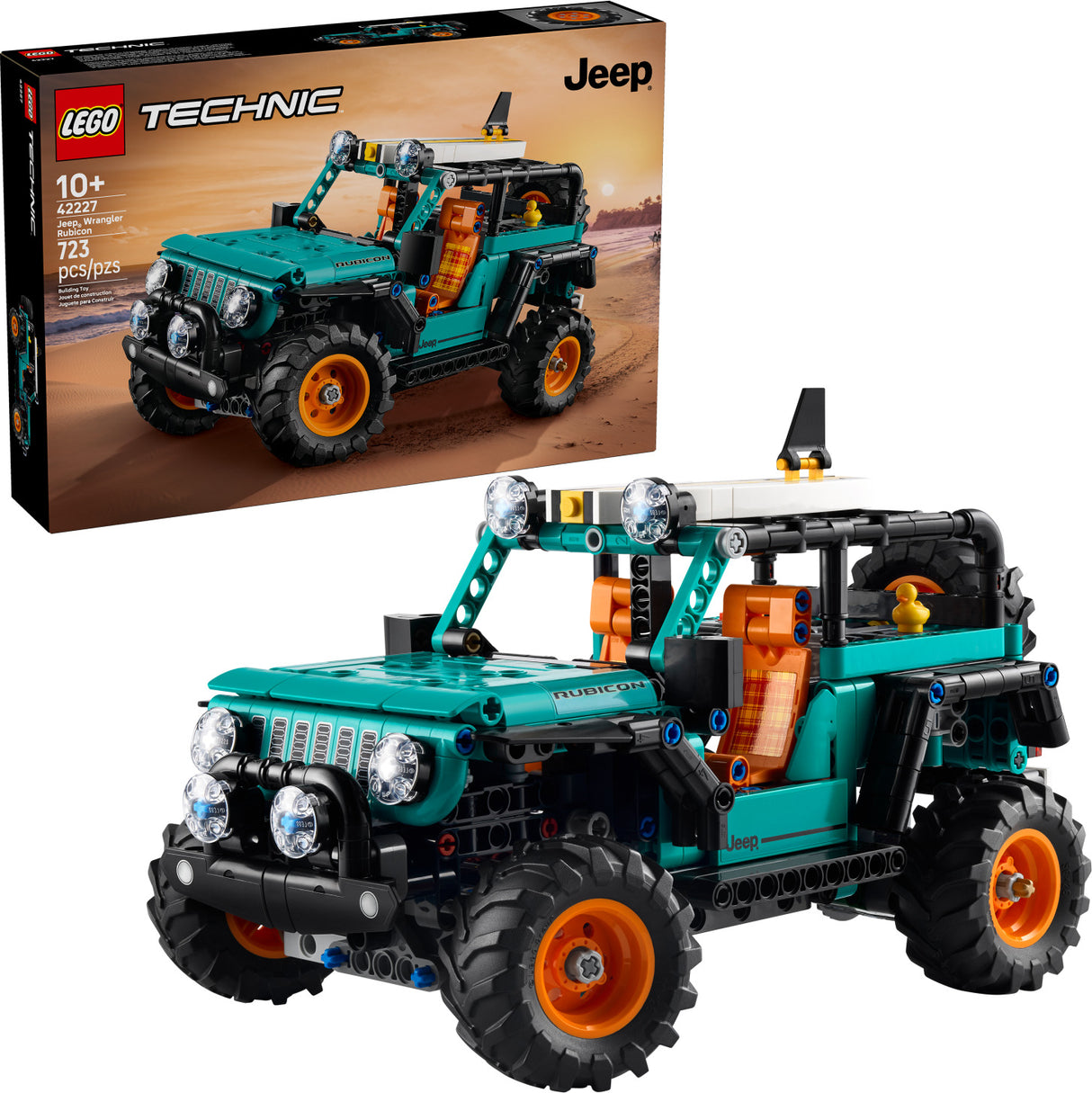 LEGO Technic: Jeep® Wrangler Rubicon SUV set with packaging in the background