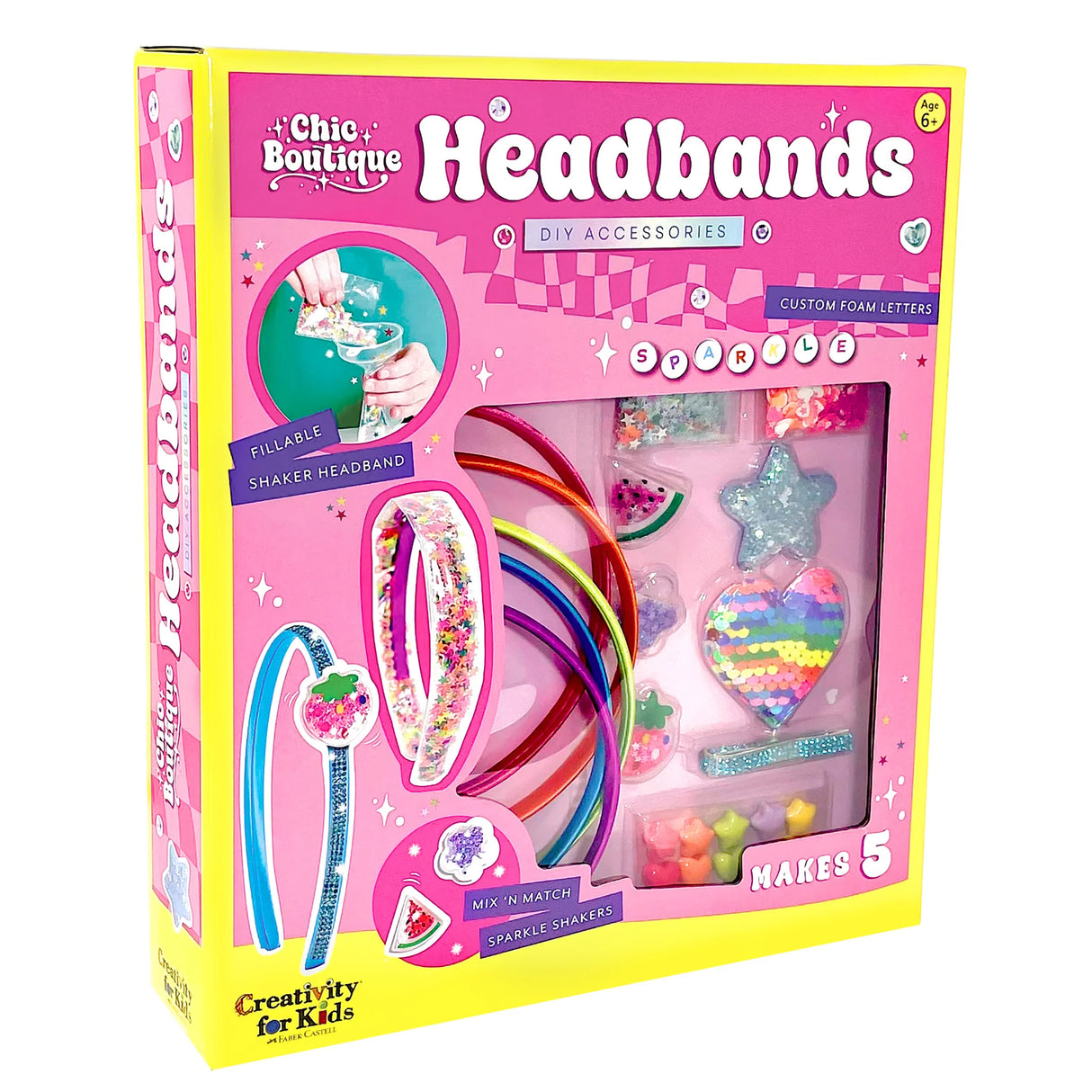 Box of Chic Boutique Headbands DIY Accessories by Creativity for Kids on a white background