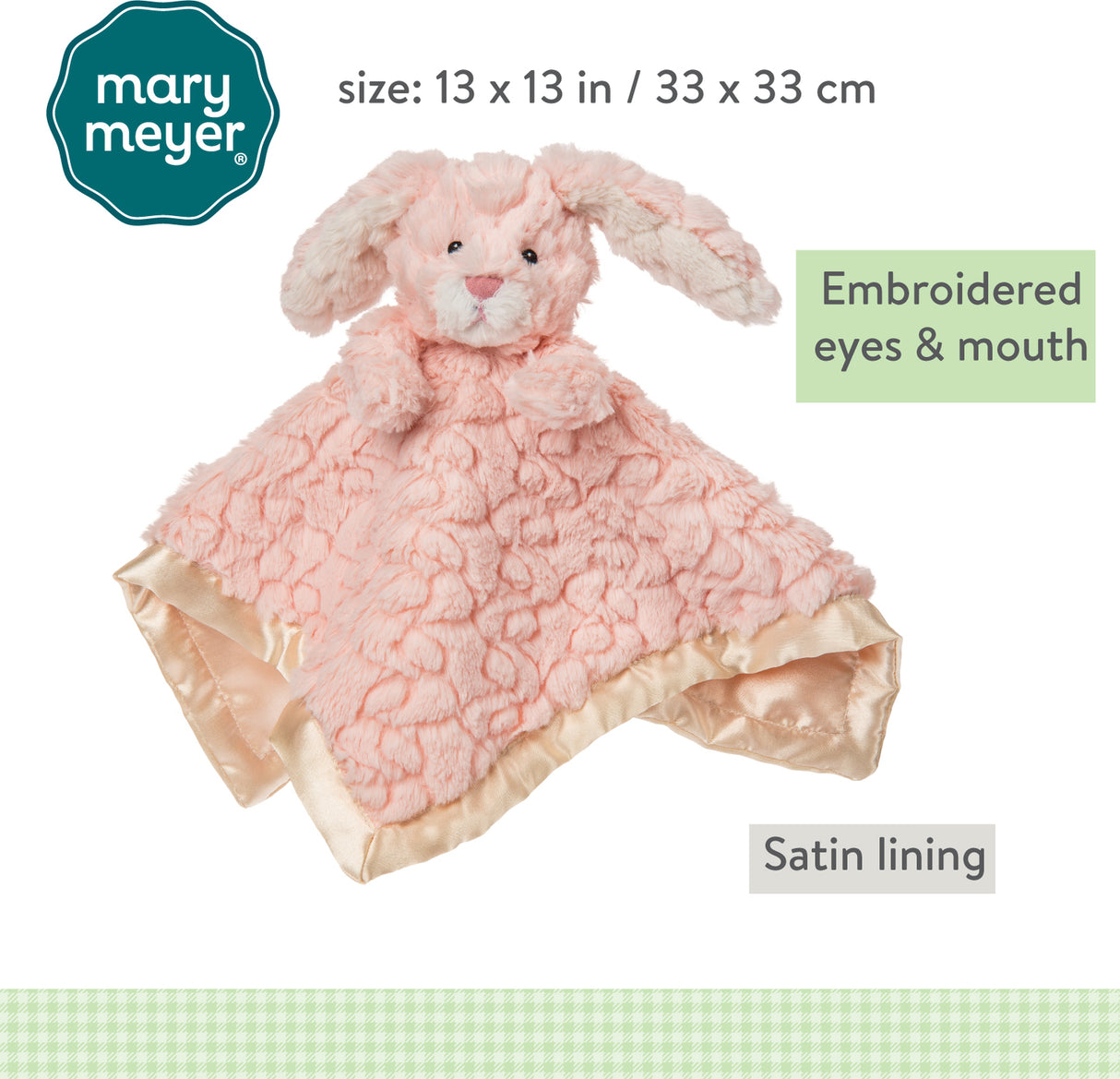 Putty Nursery Bunny Character Blanket