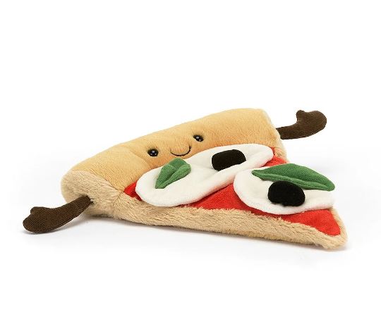 Plush toy Amuseables Slice of Pizza on a white background