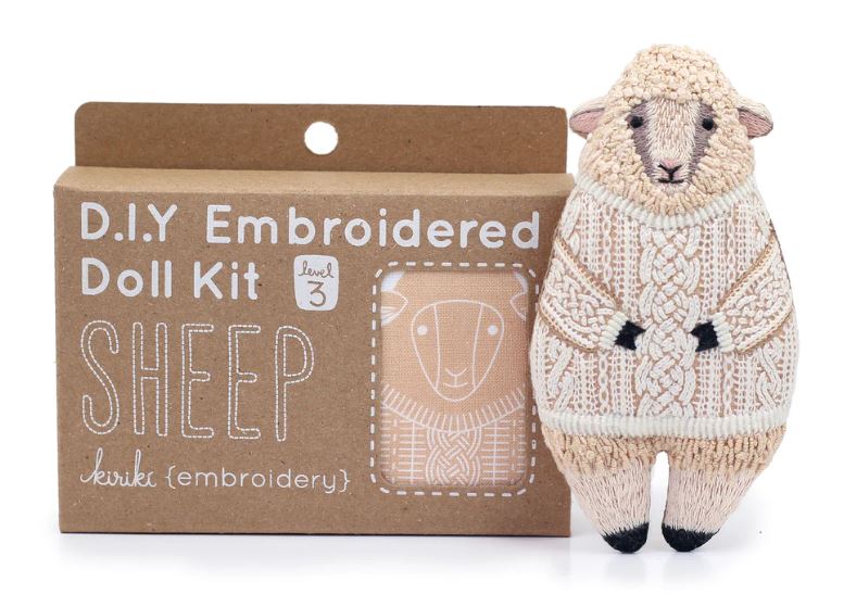 Sheep Embroidery Kit