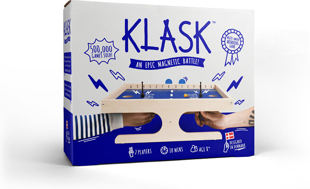 KLASK board game packaging on a white background