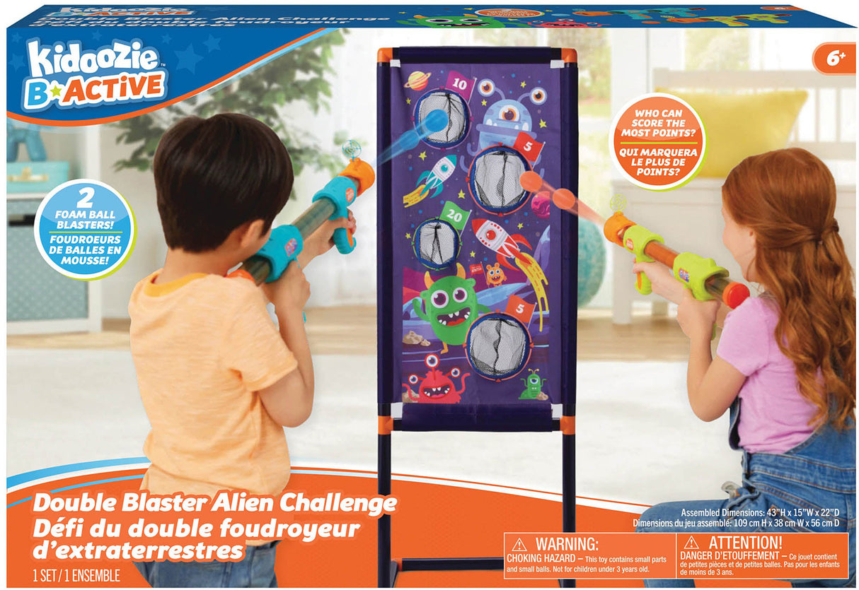 Kidoozie Double Blaster Alien Challenge packaging