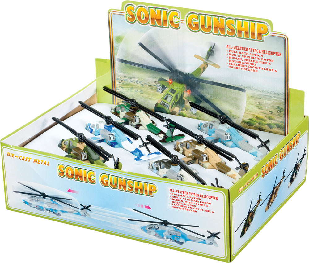 Sonic Helicopter with Light & Sound Assorted Colors
