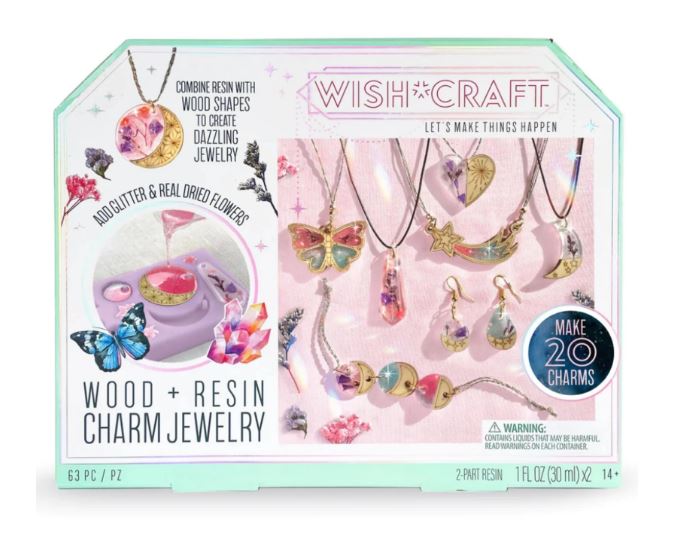 Wish Craft Wood & Resin Charm Jewelry