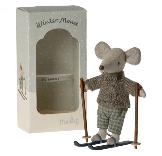 Winter Mouse With Ski Set: Big Brother