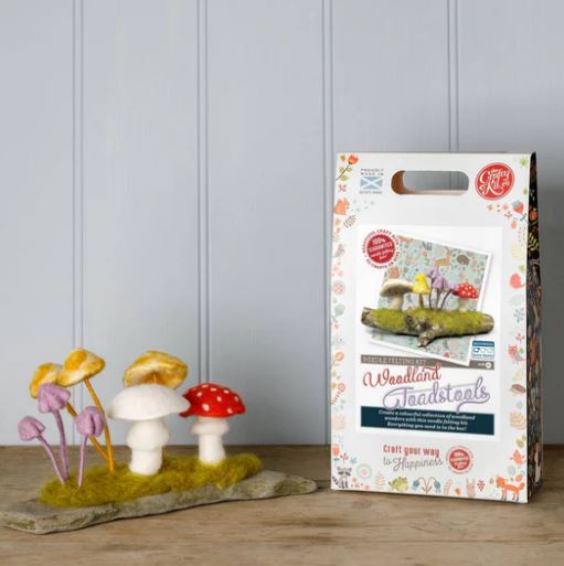 Woodland Toadstools Needle Felting Kit