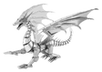 Metal Silver Dragon model on a white background