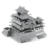 Metal model  of Himeji Castle on a white background