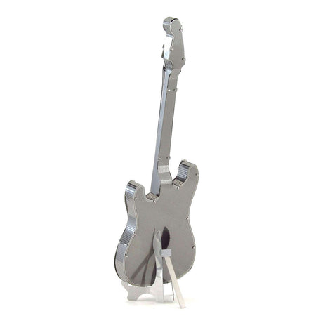 Metal model of a Electric Lead Guitar on a white background