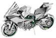 Kawasaki Ninja Motorcycle - Color model of a motorcycle on a white background
