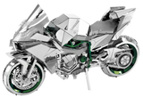 Kawasaki Ninja Motorcycle - Color model of a motorcycle on a white background