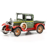Metal model of a 1931 Ford Model A truck with 'White Swan Farm Supply' branding on a white background
