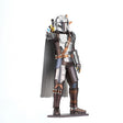 Metal The Mandalorian model figure of  on a white background