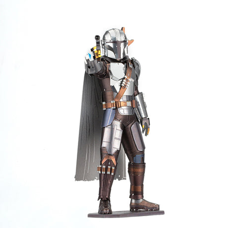 Metal The Mandalorian model figure of  on a white background