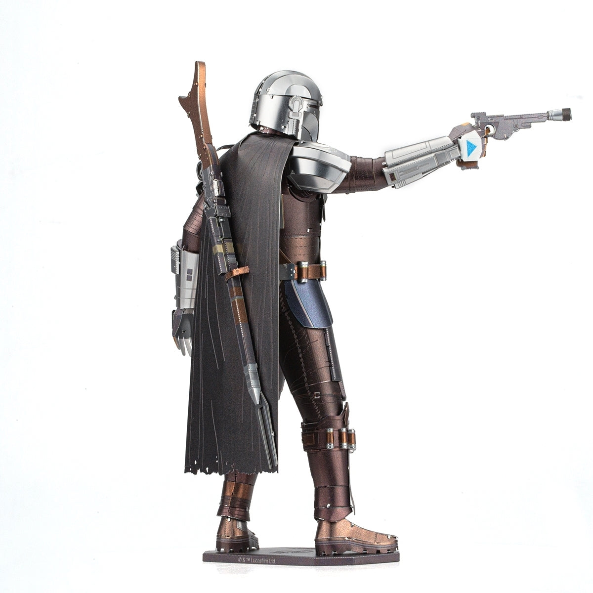 Metal The Mandalorian model on a white background