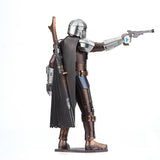 Metal The Mandalorian model on a white background