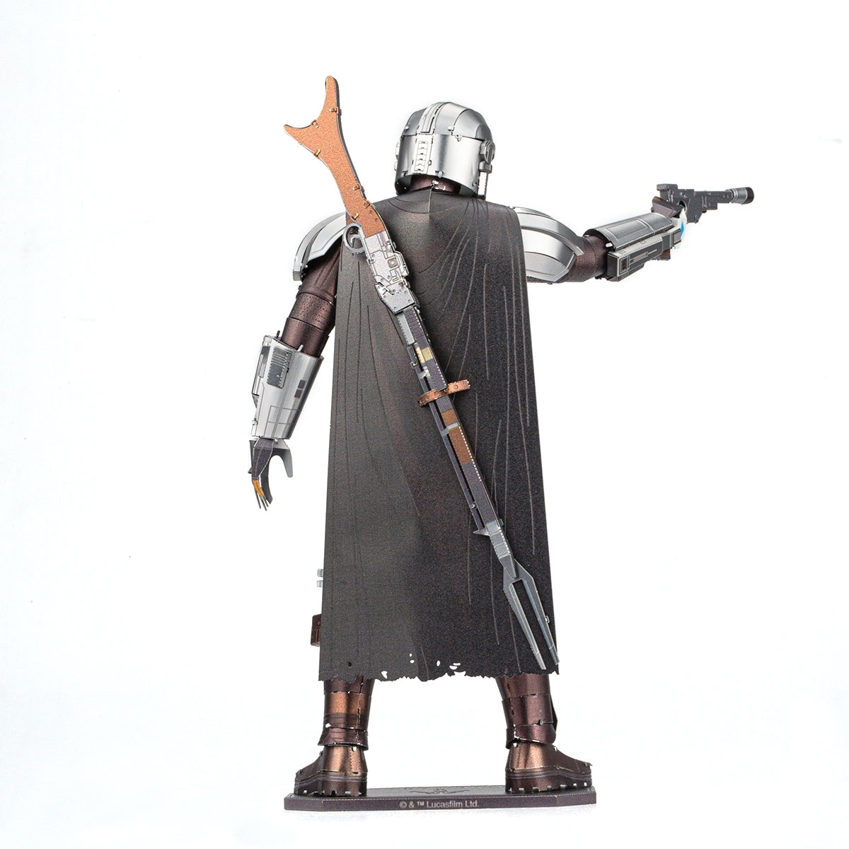 Metal The Mandalorian model on a white background