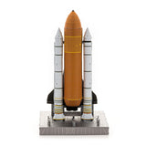 Metal model of Space Shuttle Launch Kit on a white background