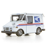 Metal model of a USPS LLV Mail Truck