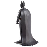 Metal modal of Batman The Dark Knight on a white background with cape on a white background