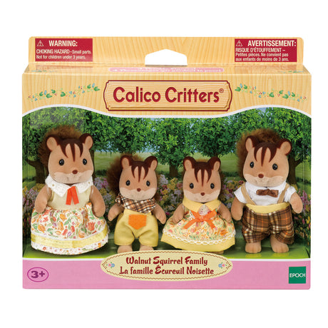 Calico Critters Walnut Squirrel Family packaging