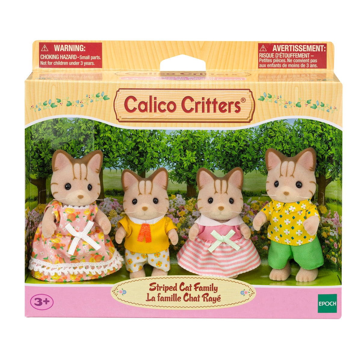 Calico Critters Striped Cat Family packaging