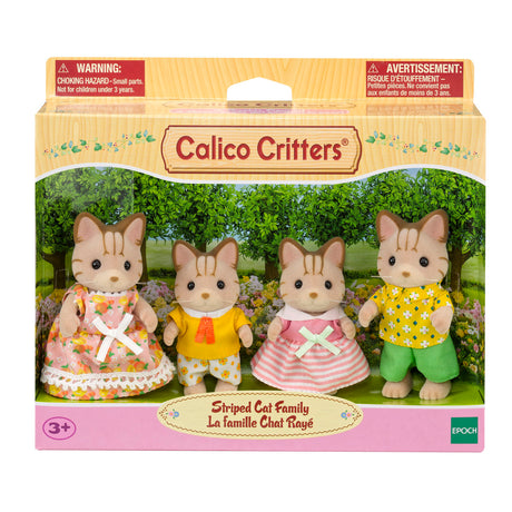 Calico Critters Striped Cat Family packaging