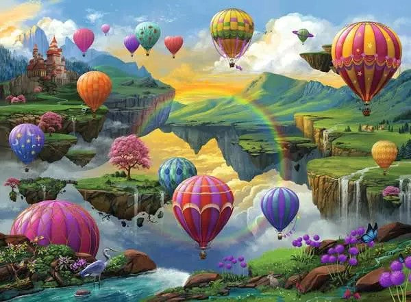 Nathanael Mortensen: Air Balloon Valley - 500 Pieces Puzzle