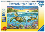 Swim with Sea Turtles - 100 Pieces Puzzle