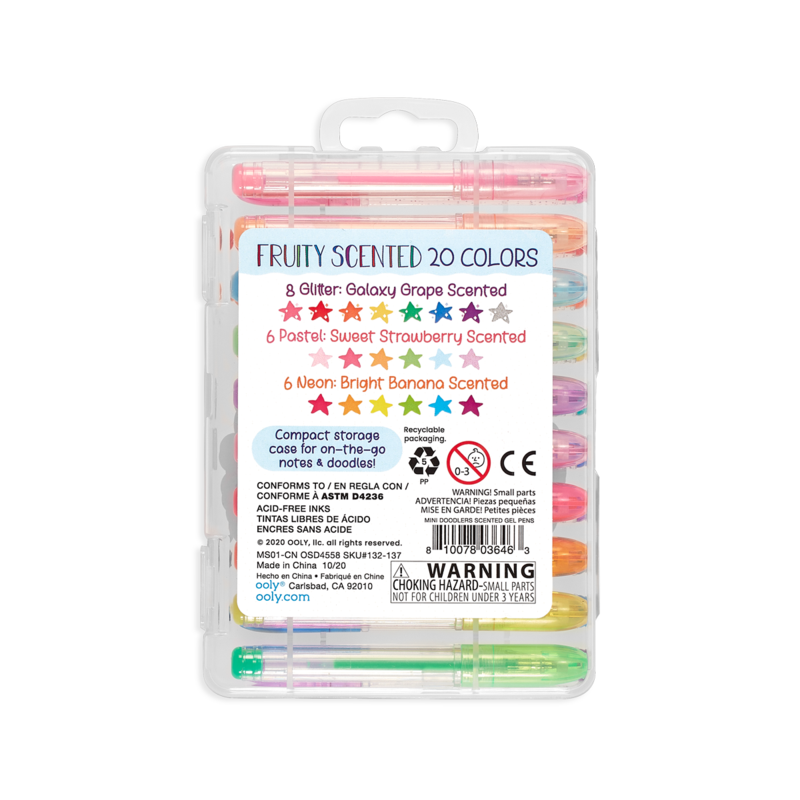 Mini Doodlers Scented Gel Pens - Set of 20
