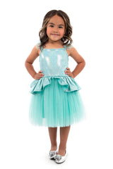 Teal Tutu Dress Large