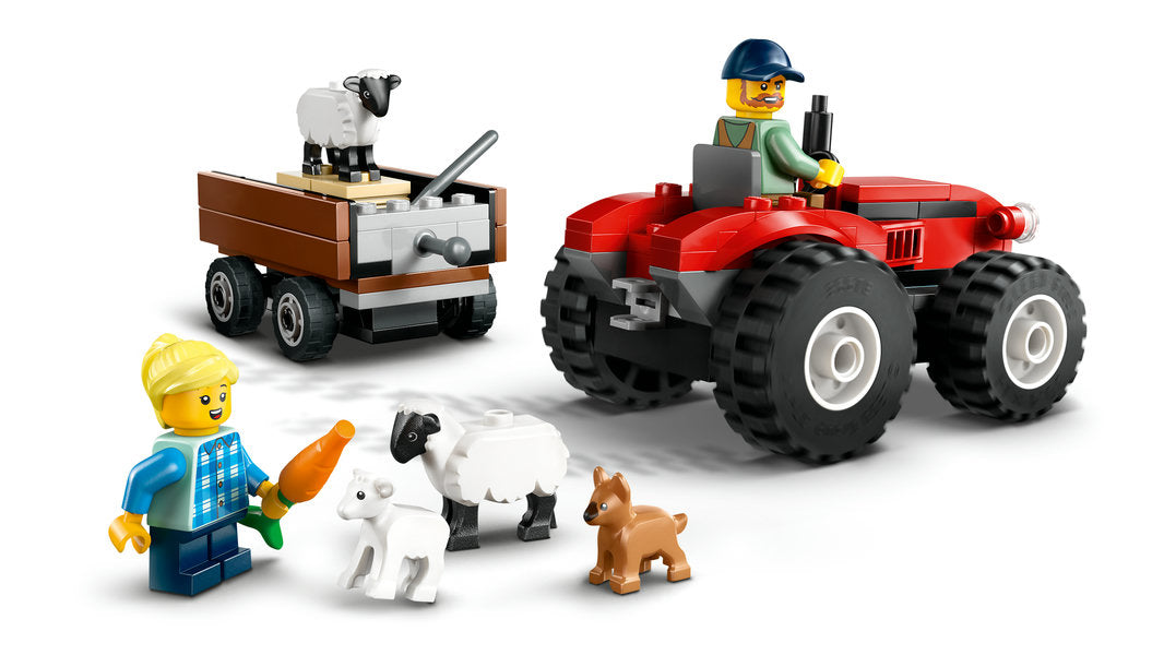 60461 LEGO® Red Farm Tractor with Trailer & Sheep