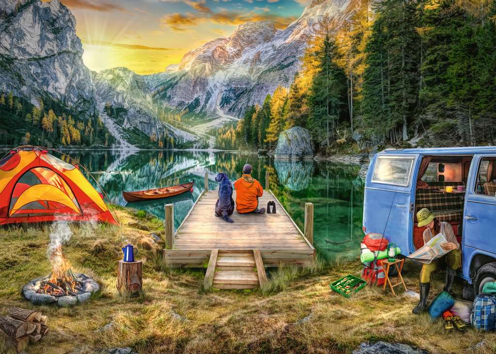 Calm Campsite - 1000 Pieces Puzzle