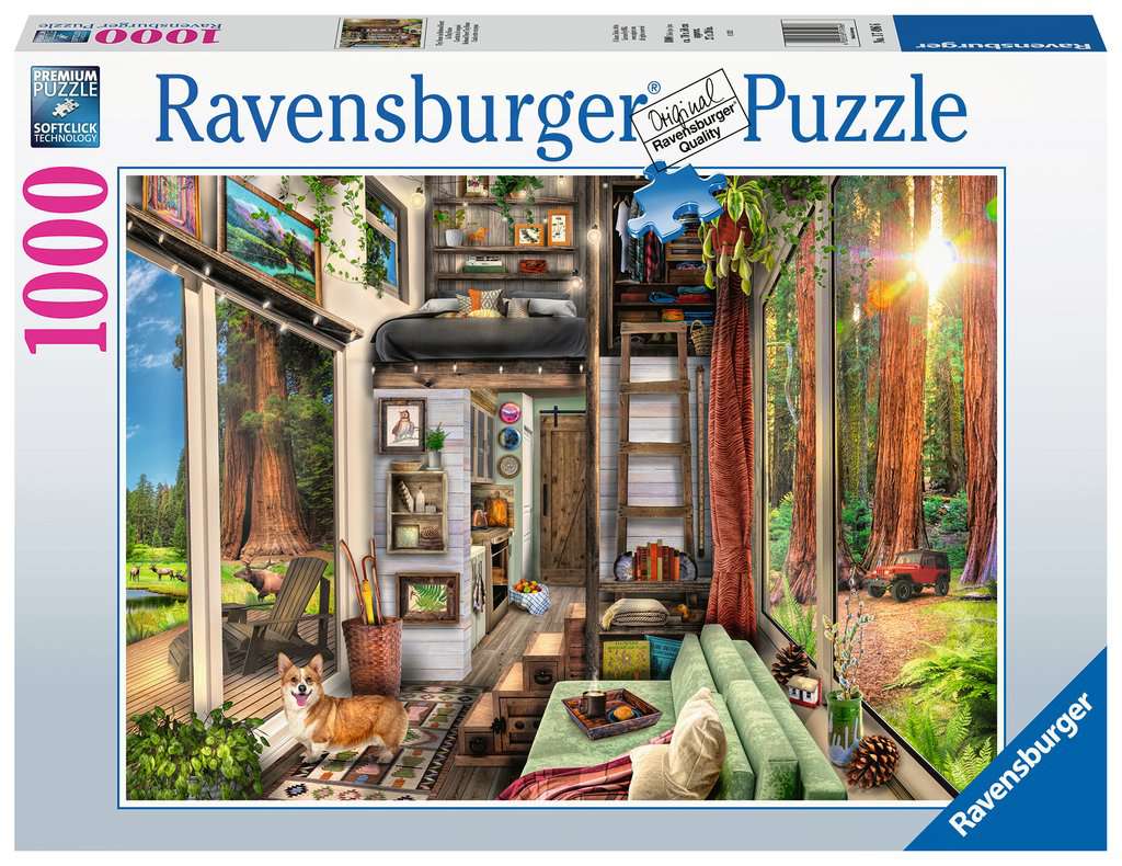 Redwood Forest Tiny House - 1000 Pieces Puzzle