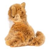 Plush Dove Pomsky toy from behind on a white background