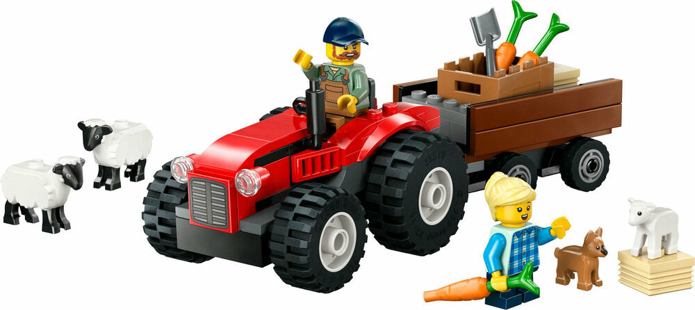 60461 LEGO® Red Farm Tractor with Trailer & Sheep