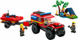 60412 LEGO® 4x4 Fire Truck with Rescue Boat