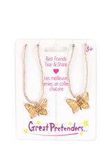 Butterfly BFF Tear and Share Necklaces