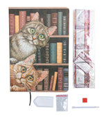 Crystal Art Notebook Kit: Cats in the Library
