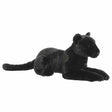 Black panther plush toy on a white background