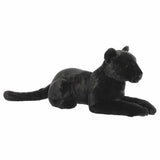 Black panther plush toy on a white background