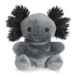 Plush toy Palm Pals - 5" Onyx Axolotl with black tufts on a white background