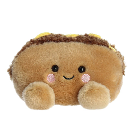 Plush Palm Pals - 5" Mike Philly Cheesesteak toy with a smiling face on a white background