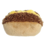 Plush Palm Pals - 5" Mike Philly Cheesesteak toy with brown and beige layers on a white background