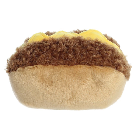 Plush Palm Pals - 5" Mike Philly Cheesesteak toy with brown and beige layers on a white background